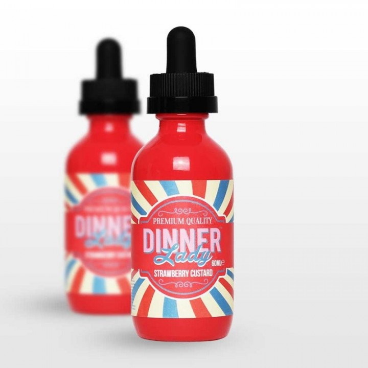 Dinner Lady Strawberry Custart 60ML Premium Likit